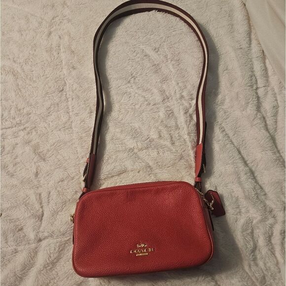 Coach crossbody pink purse - Picture 1 of 15